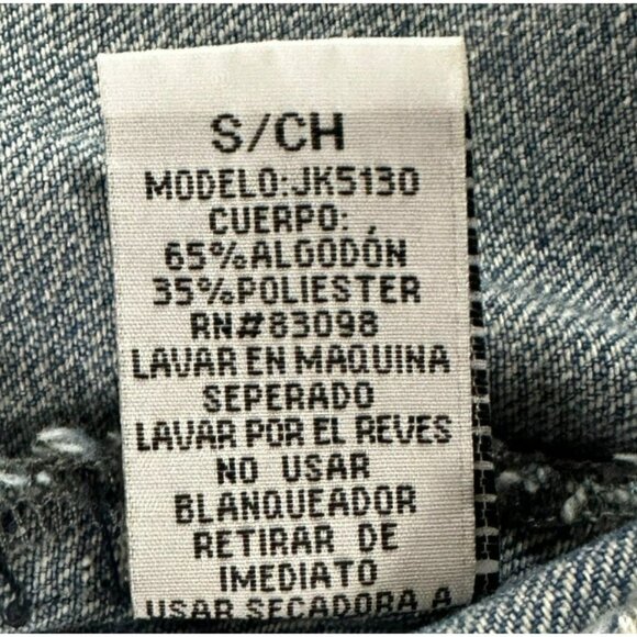 Ci Sino Youth Denim Jean Jacket Size Small Sku 1500 - Picture 11 of 13